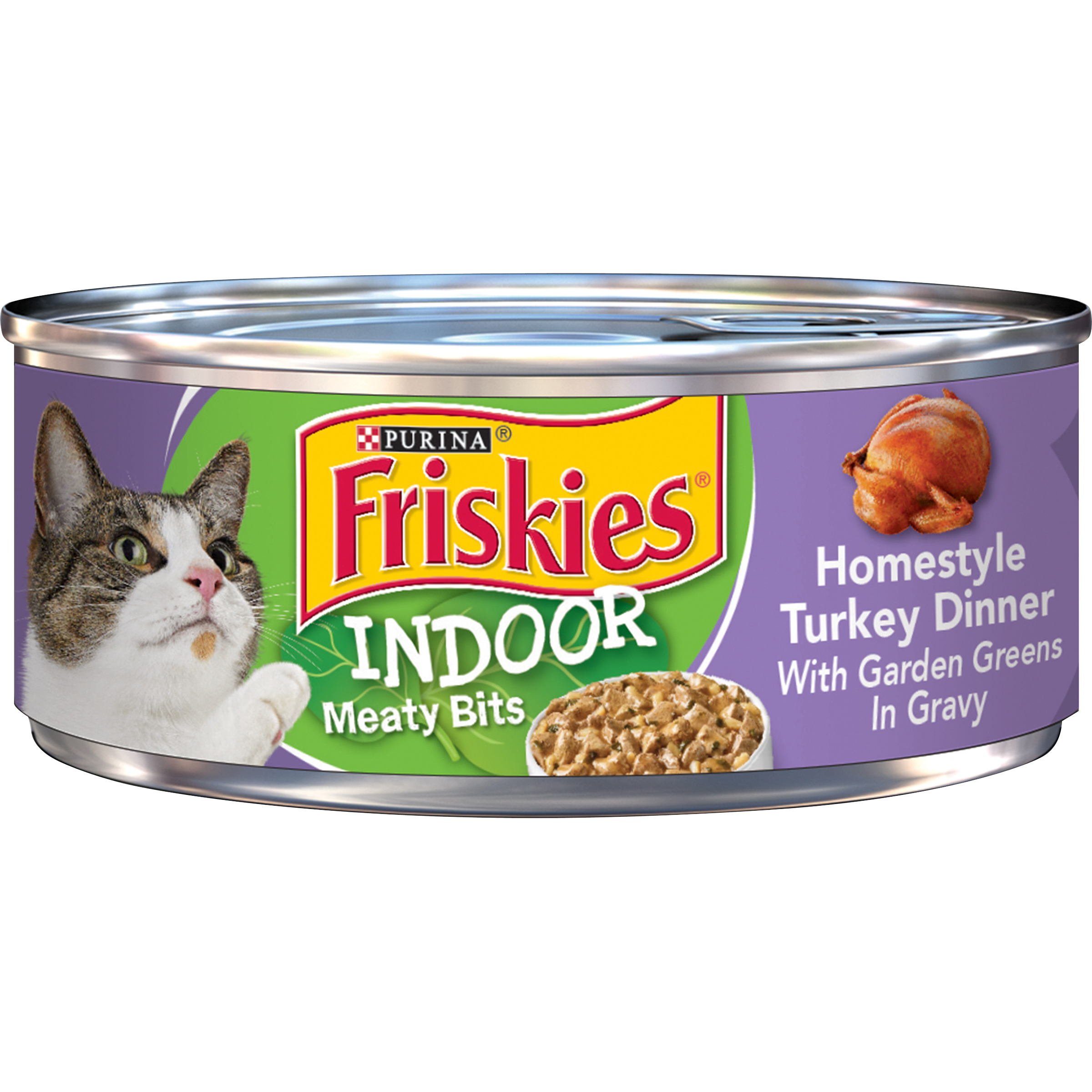 (24 Pack) Friskies Indoor Gravy Wet Cat Food, Indoor Homestyle Turkey ...