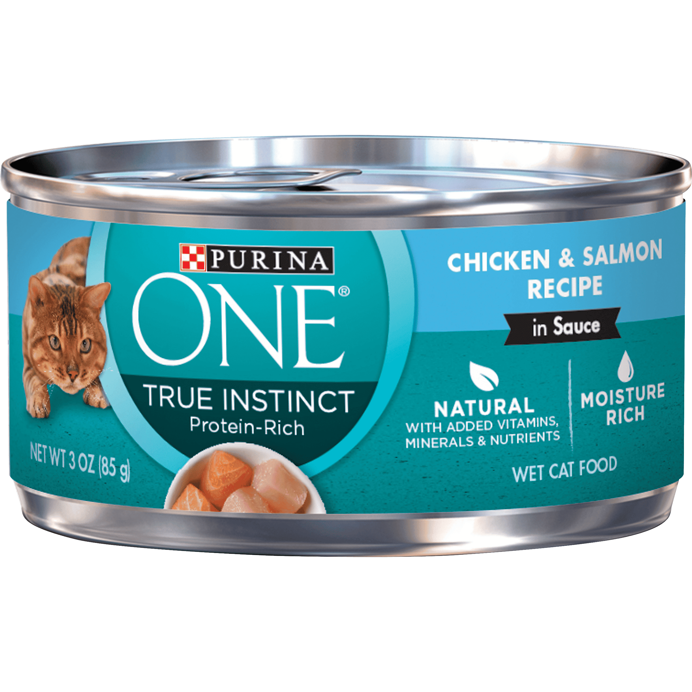 (24 Pack) Purina ONE Natural, High Protein Wet Cat Food, True Instinct ...