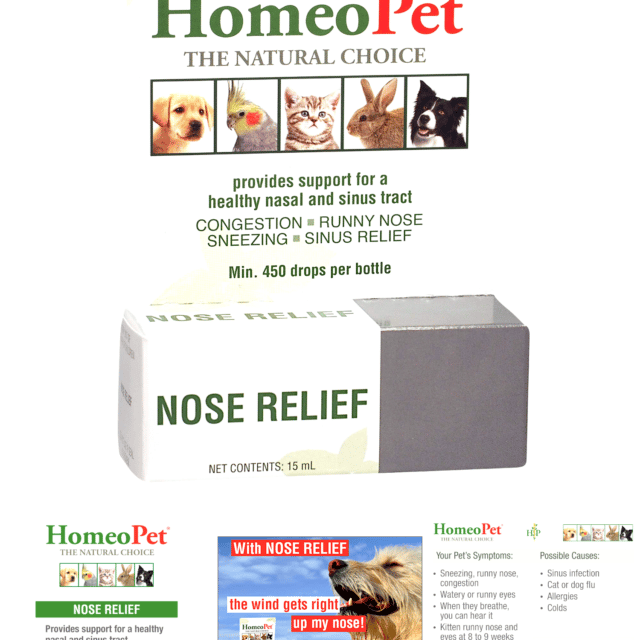 2x HomeoPet Feline Nose Congestion Relief Homeopathic Remedy Cat Kitten ...