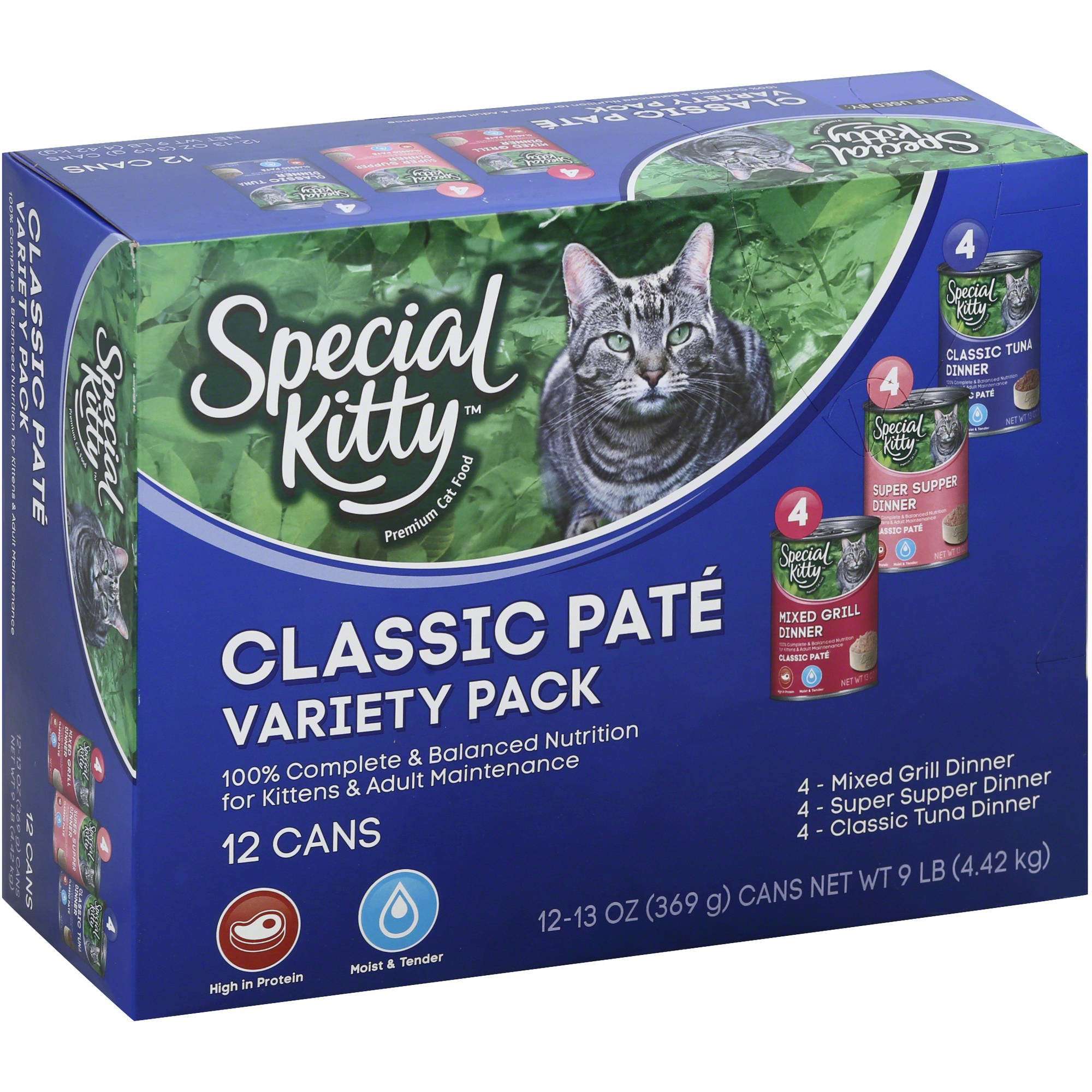 (5 Pack) Special Kitty Classic Pate Wet Cat Food Variety ...