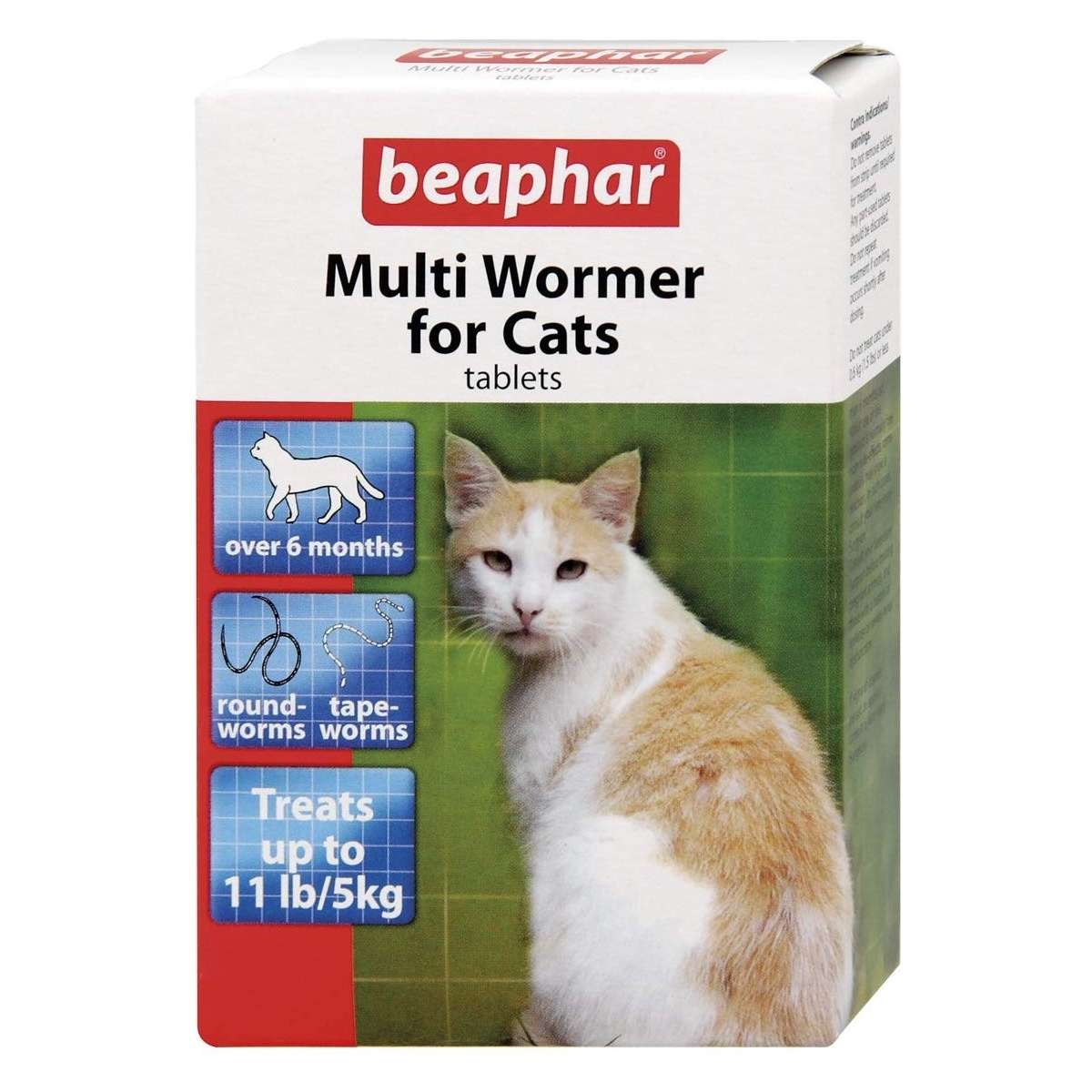 6x Beaphar Multi Wormer For Cats and Kittens Roundworms &  Tapeworms 12 ...