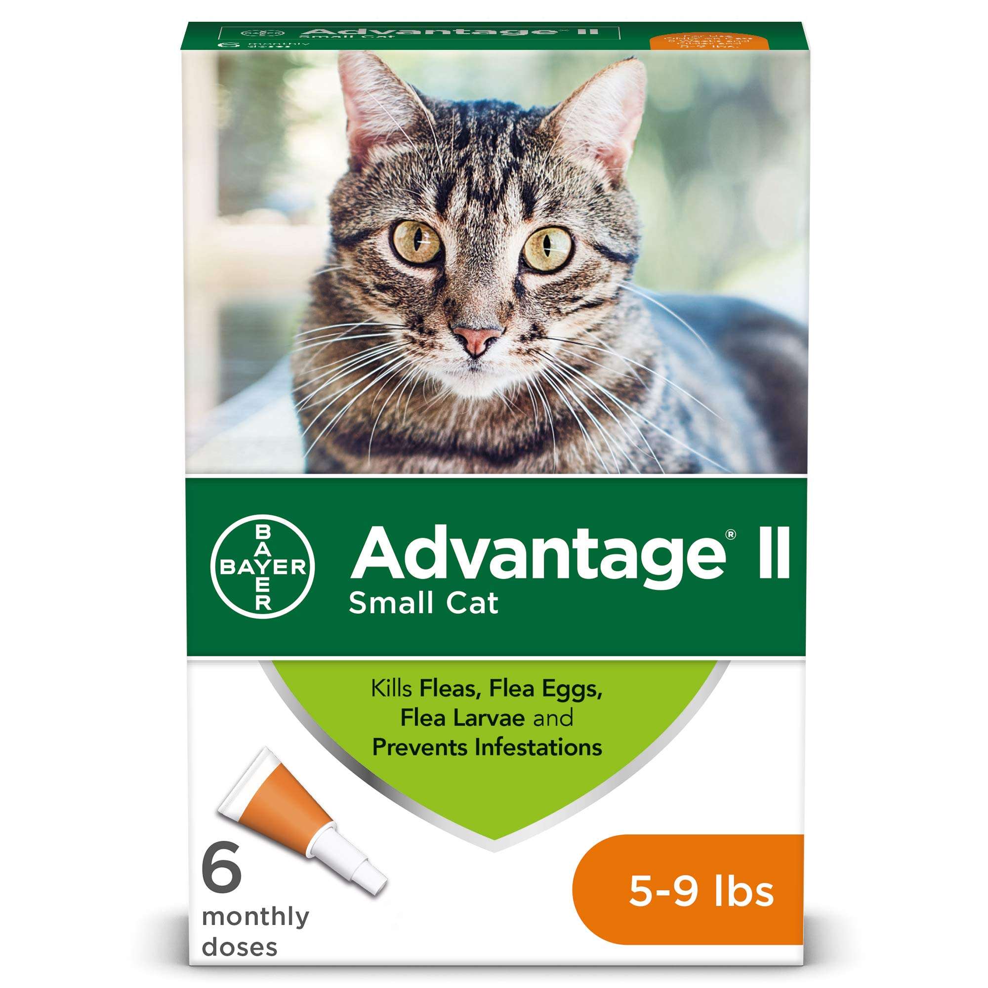 Bayer Advantage II Flea Prevention for Cats, 6 Dose