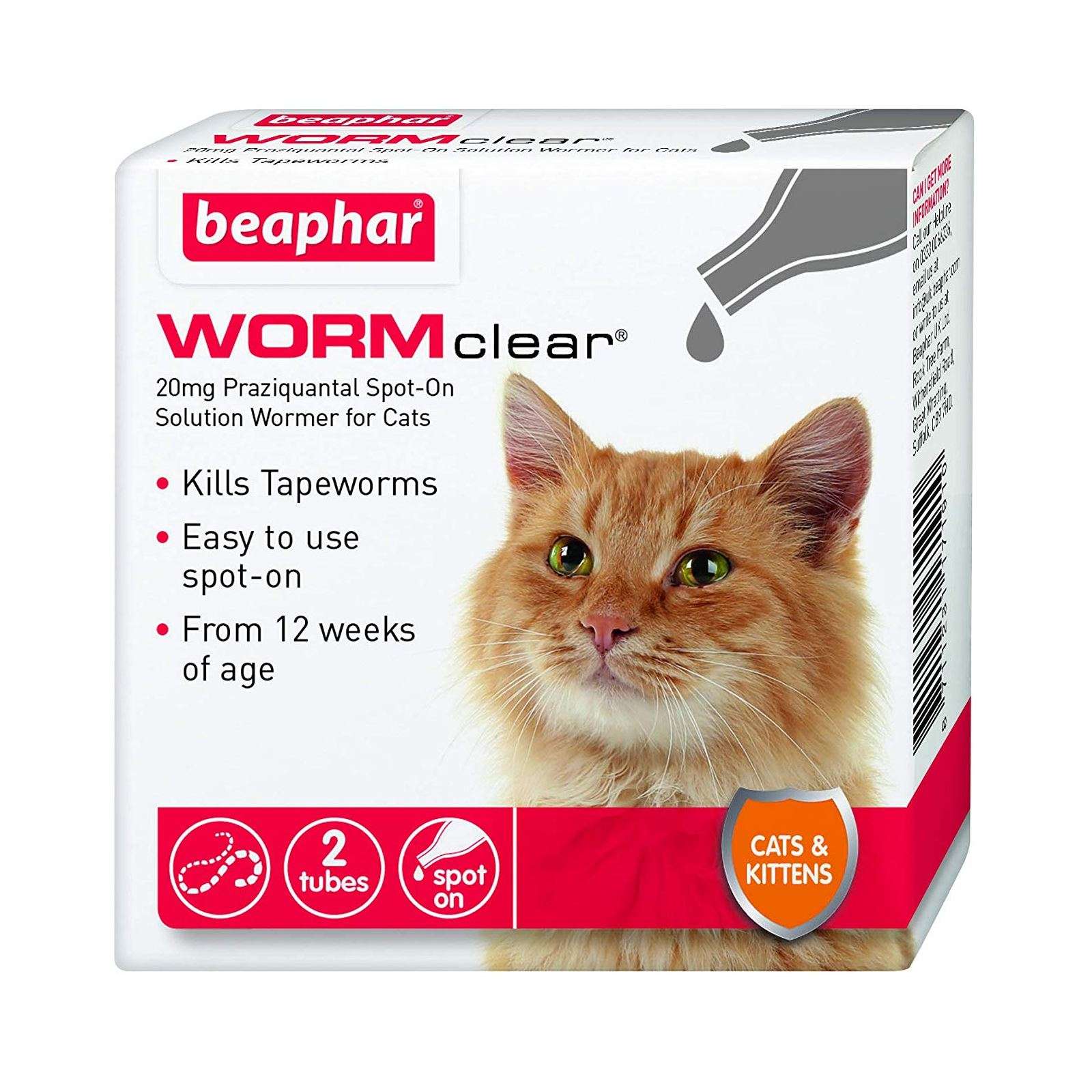 Beaphar WORMclear Spot On Cat Kitten 2