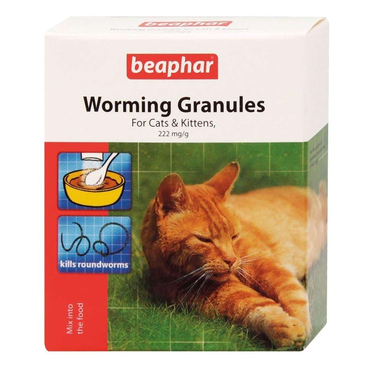 Beaphar Worming Granules Powder Wormer Roundworm Treatment Per Gatto ...