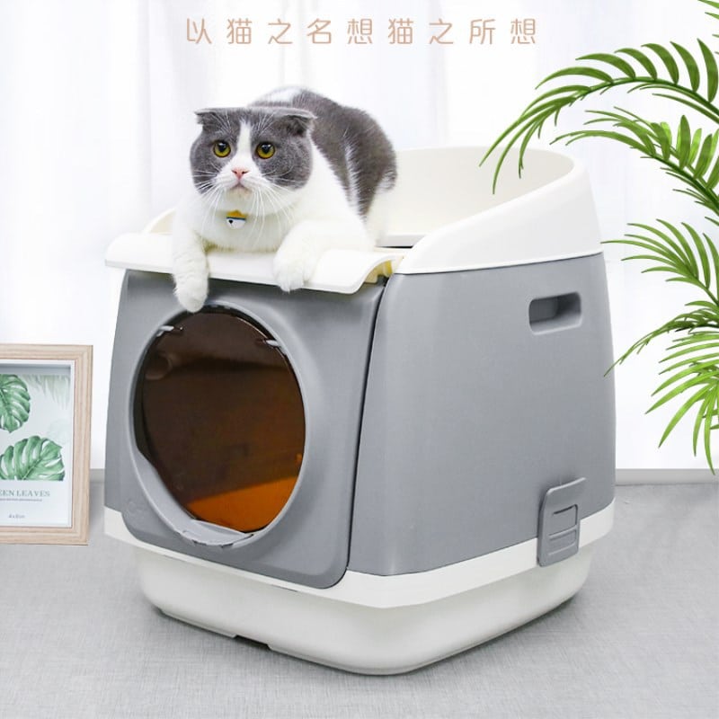 cat litter box Totally Closed cat toilet mascotas cat toilet training ...