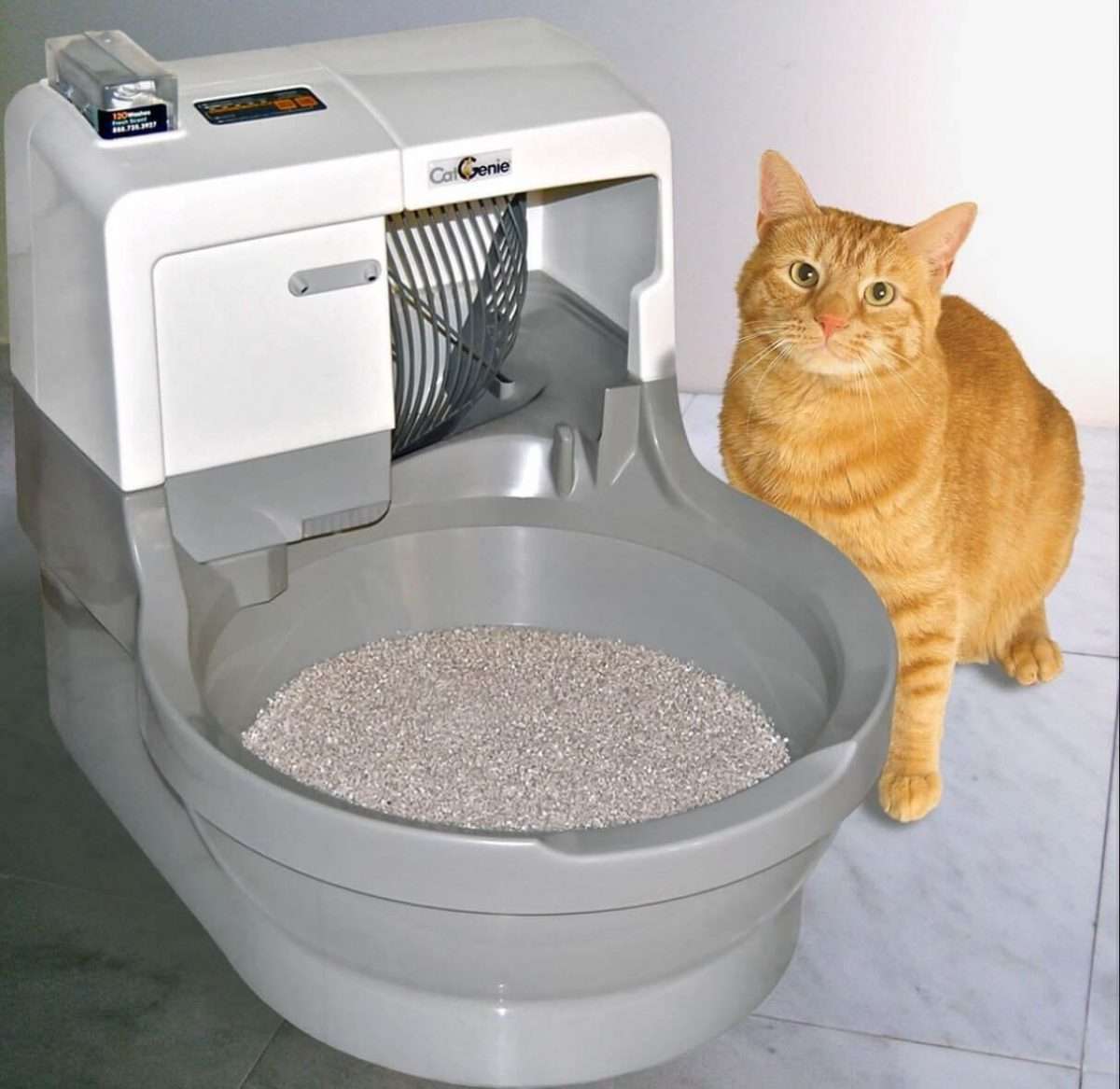 CatGenie Self Washing &  Flushing Cat Litter Box  Automatic Cleaning