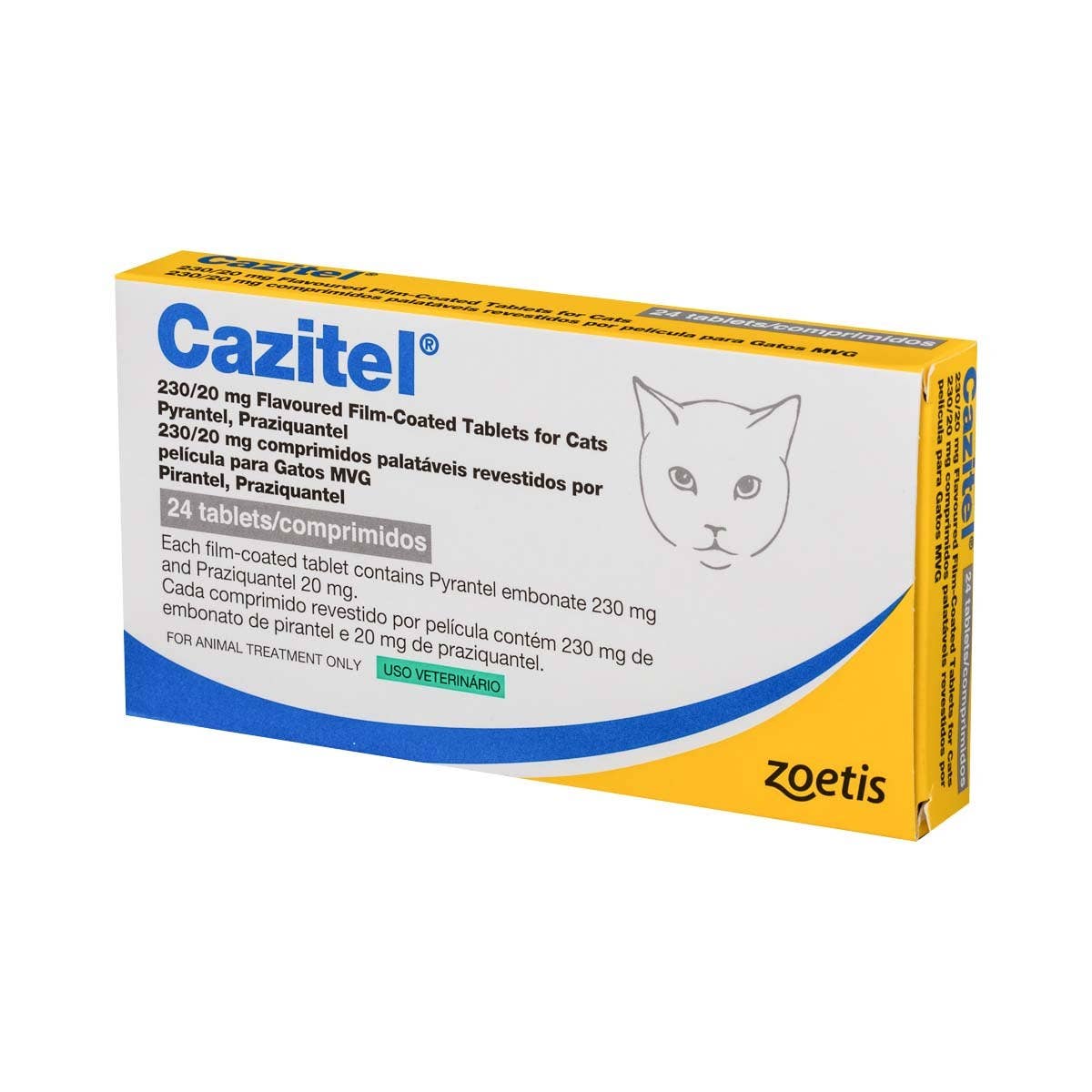 Cazitel Cat Wormer: Roundworm &  Tapeworm Treatment Tablets