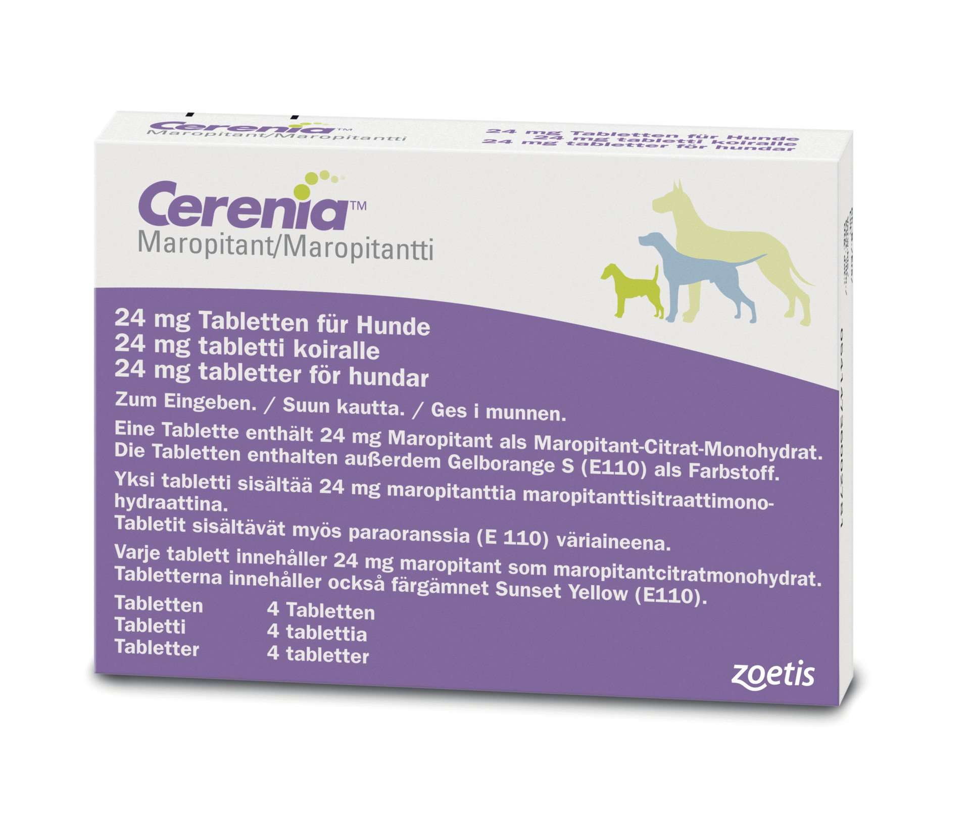 Cereniaâ¢ fÃ¼r Hunde 24 mg Tabletten 4 StÃ¼ck