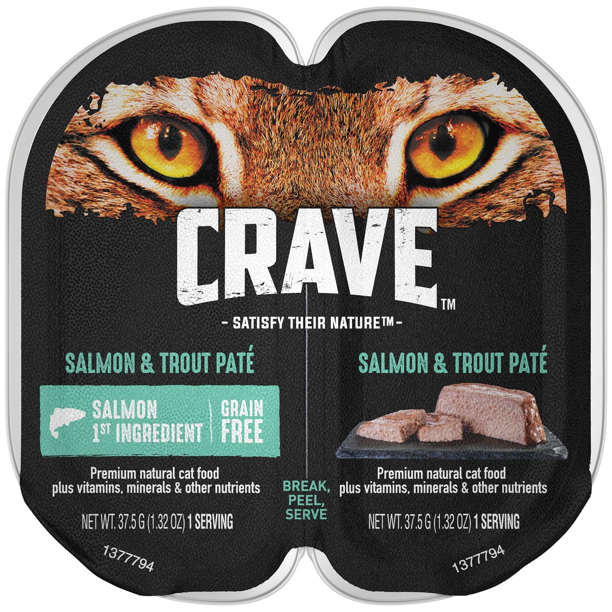 CRAVE Grain Free Adult High Protein Wet Cat Food Paté ...