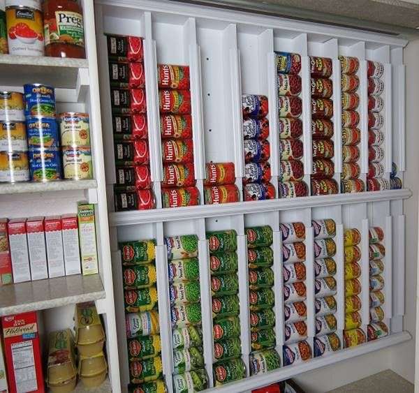 DIY Rotating Canned Food Storage System