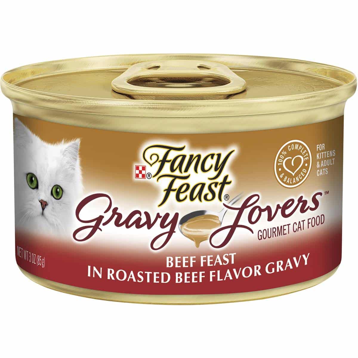 Fancy Feast Cat Food Gravy Lovers Beef 85g