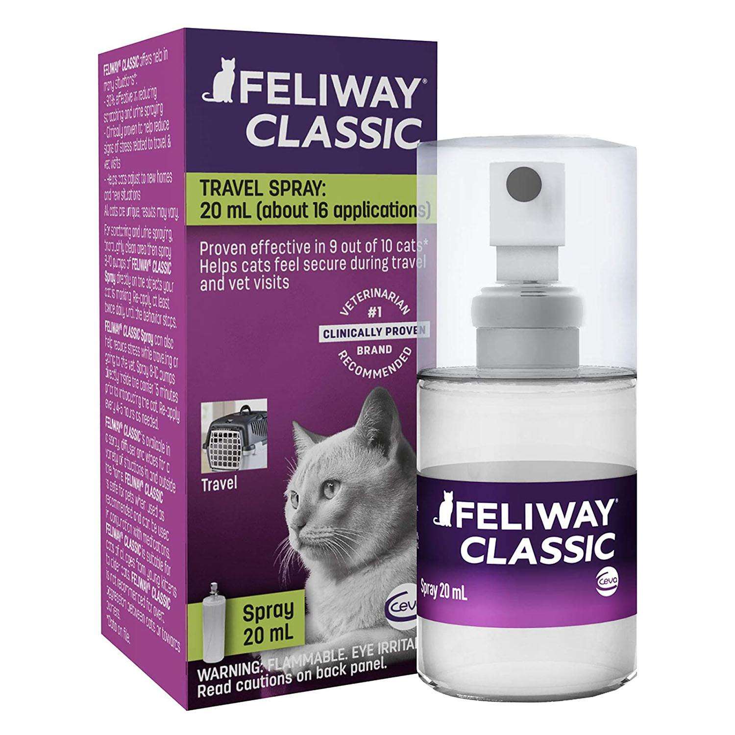 Feliway Classic Calming Travel Spray for Cats...