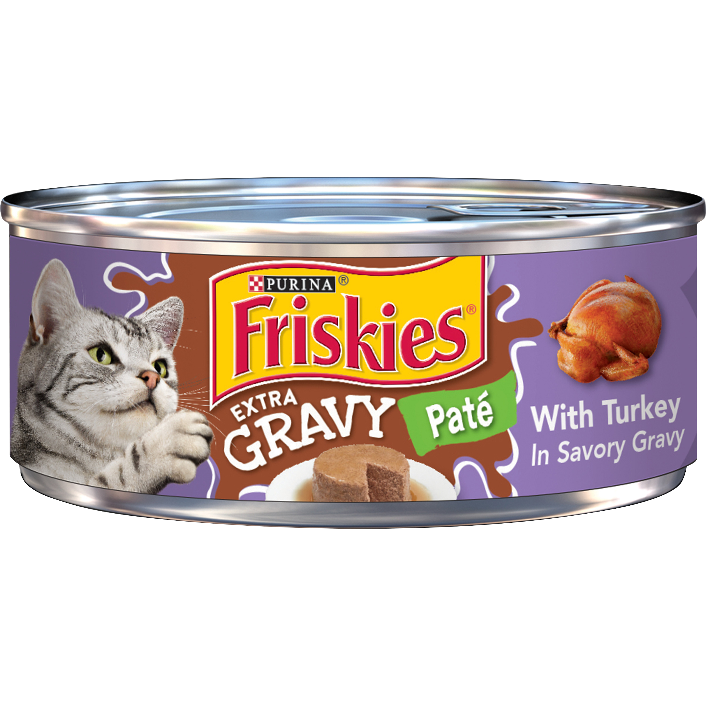 Friskies Gravy Pate Wet Cat Food, Extra Gravy Pate With Turkey in ...