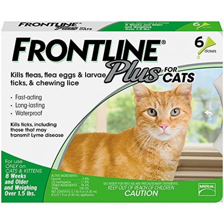Frontline Plus for Cats and Kittens (1.5 pounds and over) Flea and Tick ...