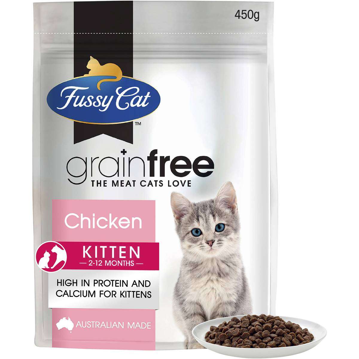 Fussy Cat Grain Free Chicken With Vegetables Dry Kitten ...