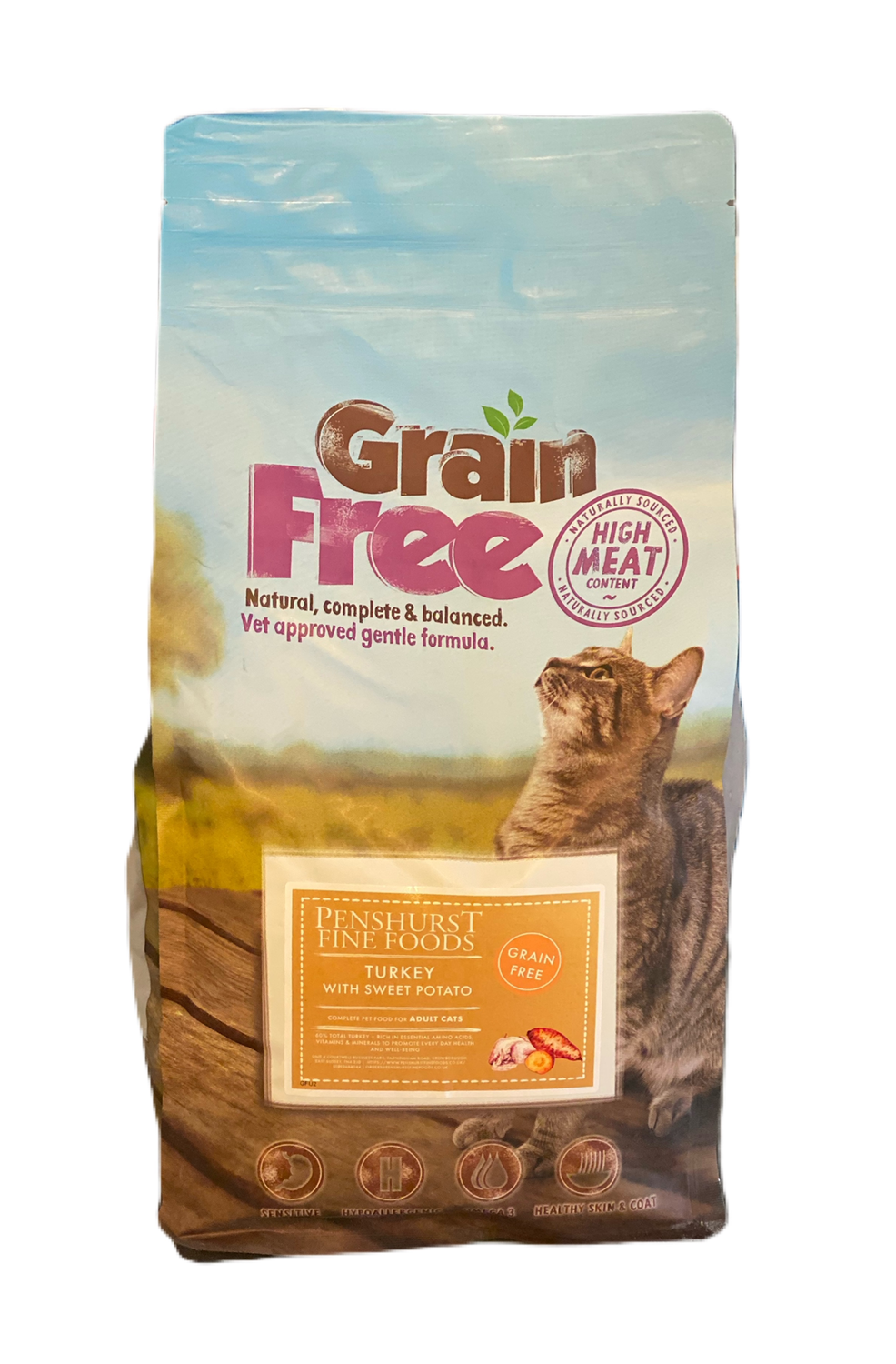 Grain Free Cat Food (Turkey &  Sweet Potato) 2kg