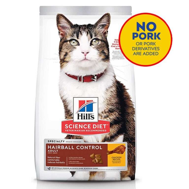 Hills Science Diet Feline Adult 7+ Hairball Control Cat Dry Food 3.2kg ...