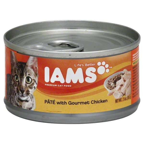 Iams Pate With Gourmet Chicken Canned Cat Food 3 Ounces (Pack Of 24 ...