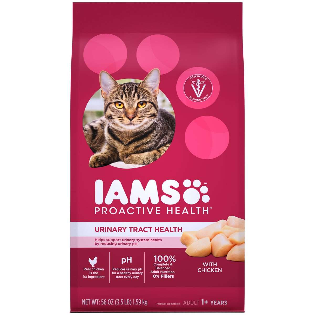 Iams Proactive Health Adult Urinary Tract Health with Chicken Dry Cat ...