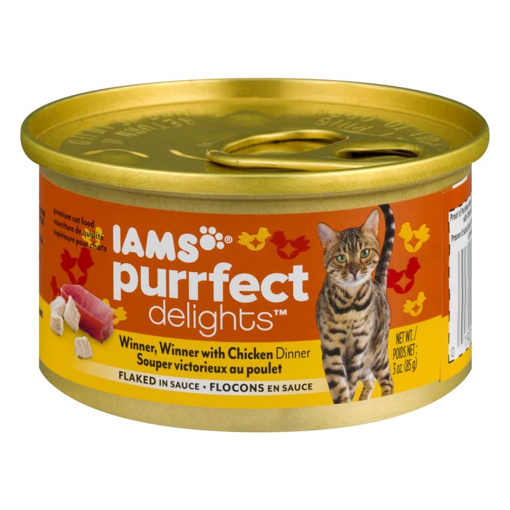 Iams Purrfect Delights Flaked In Sauce Winner Winner With Chicken ...