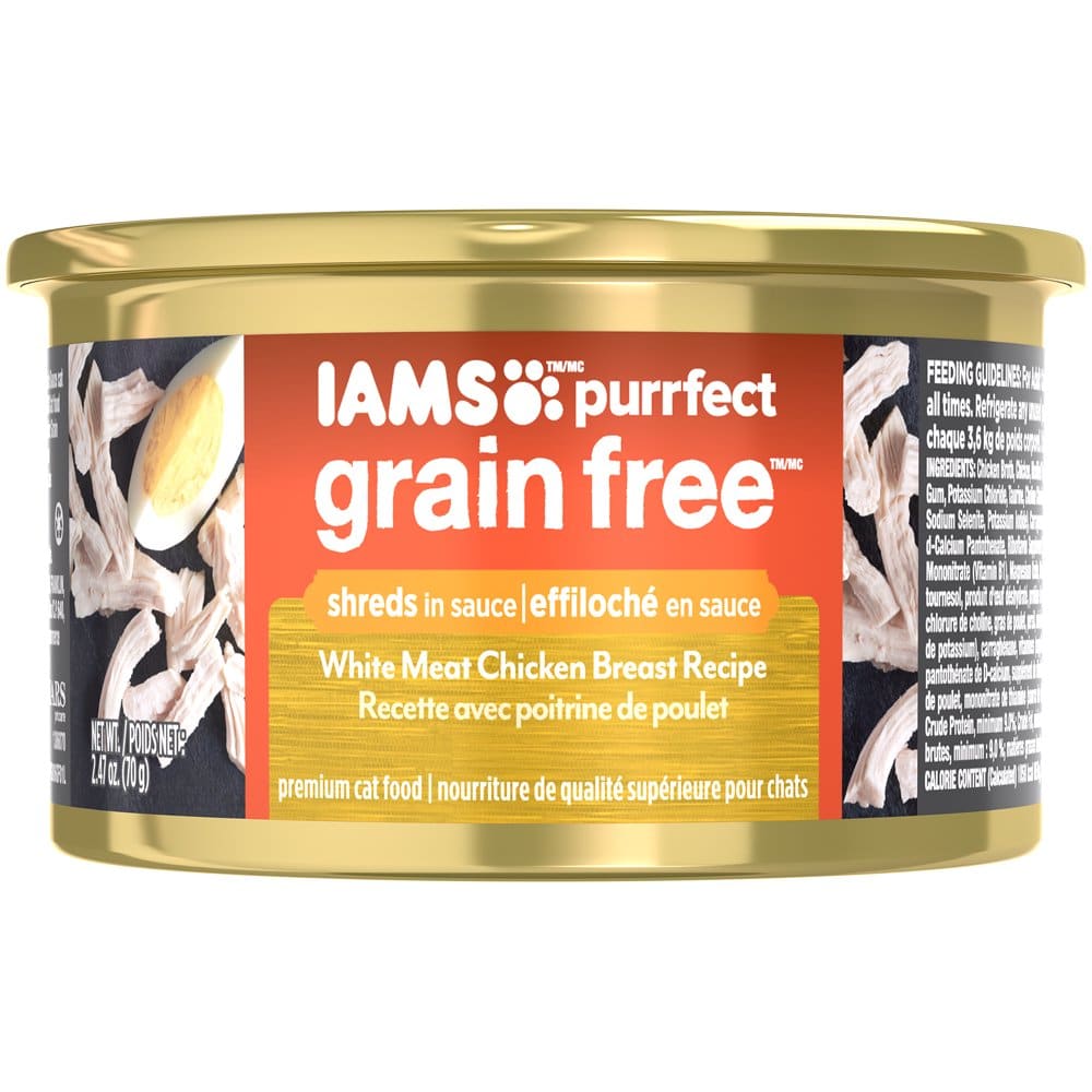 IAMS PURRFECT Grain Free White Meat Chicken Breast Recipe Canned Cat ...