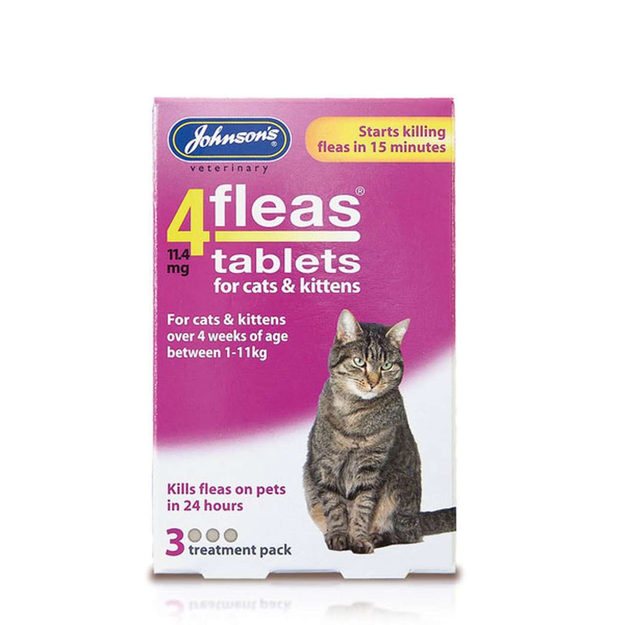 Johnsons 4fleas Flea Tablet for Cats and Kittens 3 Tablets