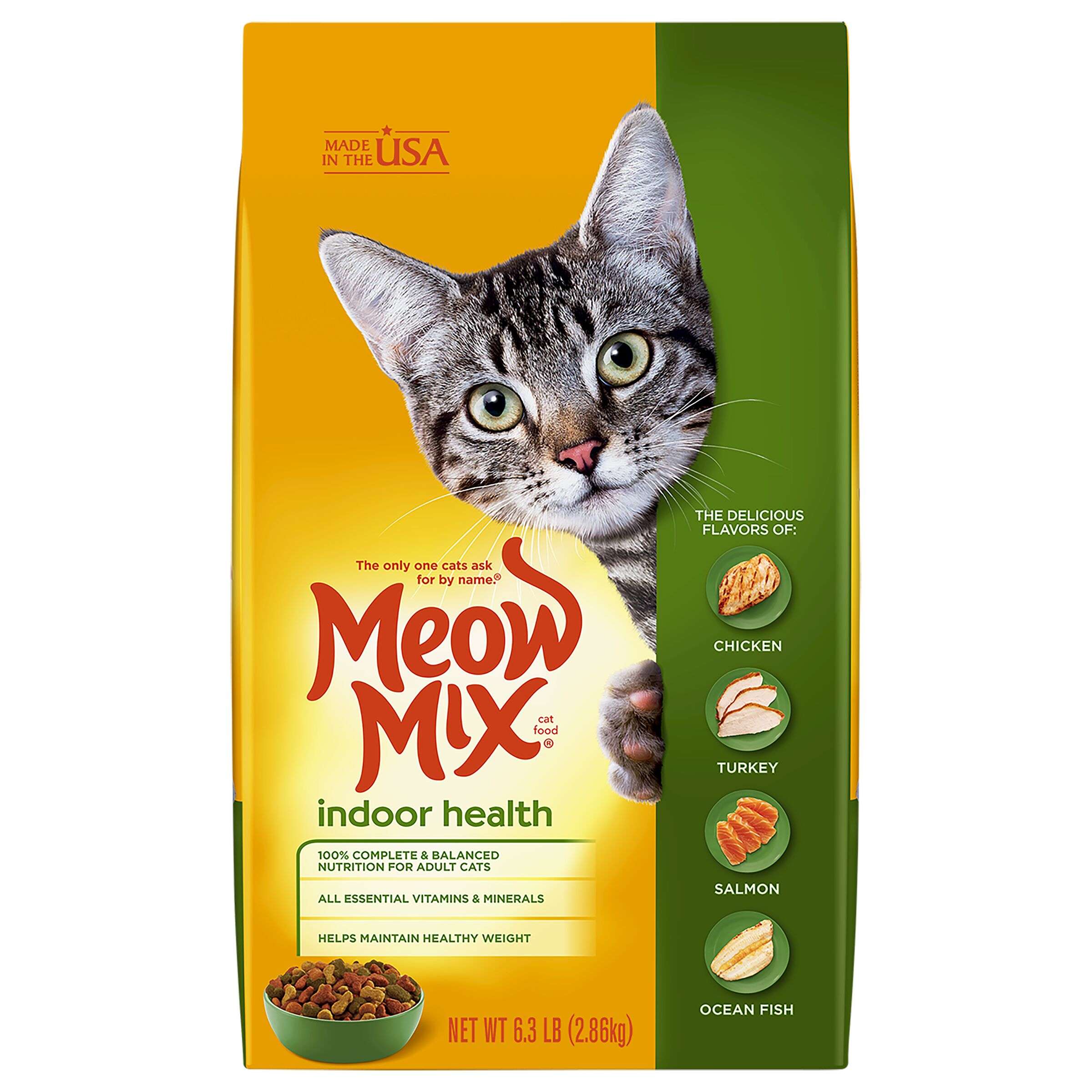 Meow Mix Indoor Health Dry Cat Food, 6.3