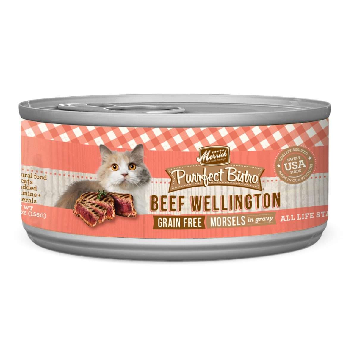Merrick Purrfect Bistro Grain Free Beef Wellington Canned Cat Food