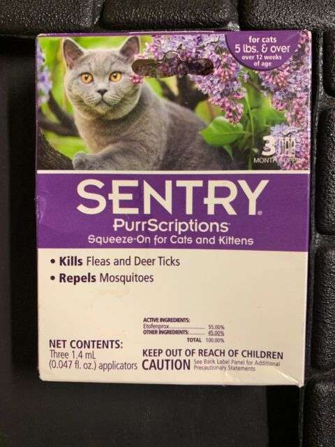 New! SENTRY PurrScriptions Flea, Tick, Mosquito /For Cats ...