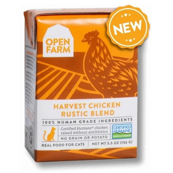 Open Farm Grain Free Harvest Chicken Recipe Rustic Blend Wet Cat Food ...