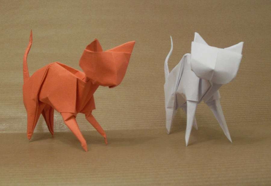 origami cat instructions hard