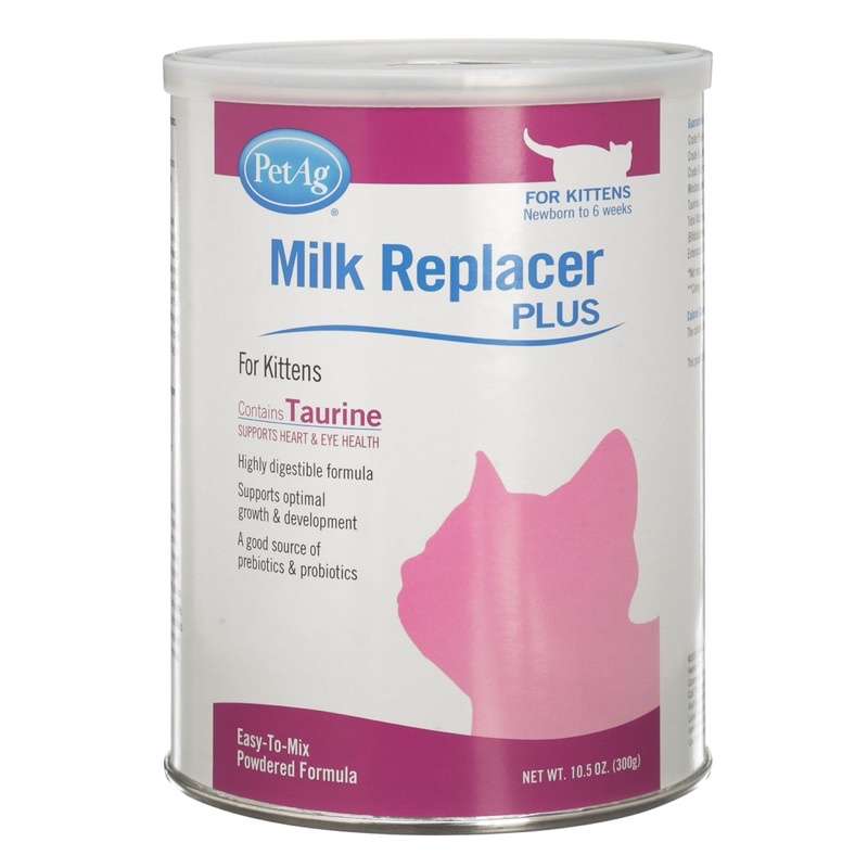 PetAg Milk Replacer Plus for Kittens Contains Taurine Powdered Formula ...