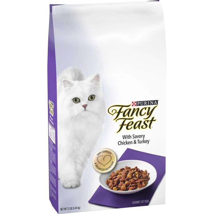 Purina Fancy Feast Dry Cat Food  With Savory Chicken &  Turkey