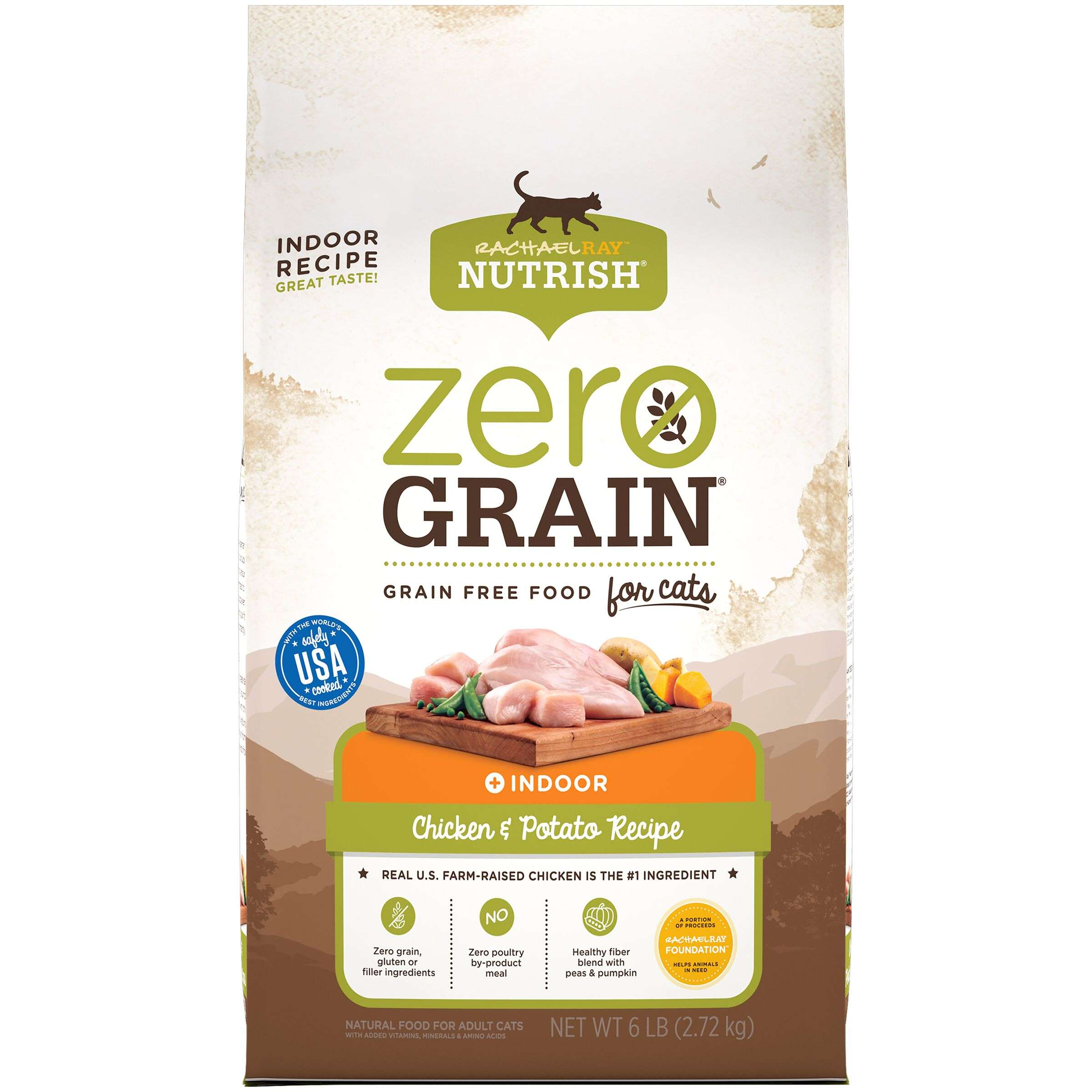 Rachael Ray Nutrish Zero Grain Natural Dry Cat Food, Grain ...