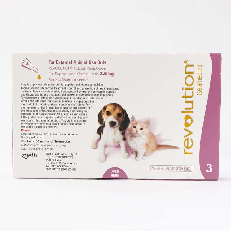 Revolution Pink For Puppies And Kittens Up to 5lbs