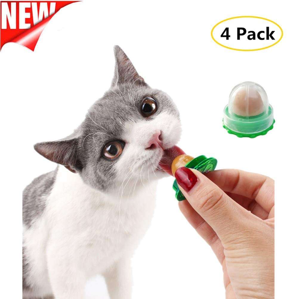 SEALEN Cat Treats Sugar Ball, Pet Cat Snacks Catnip ...