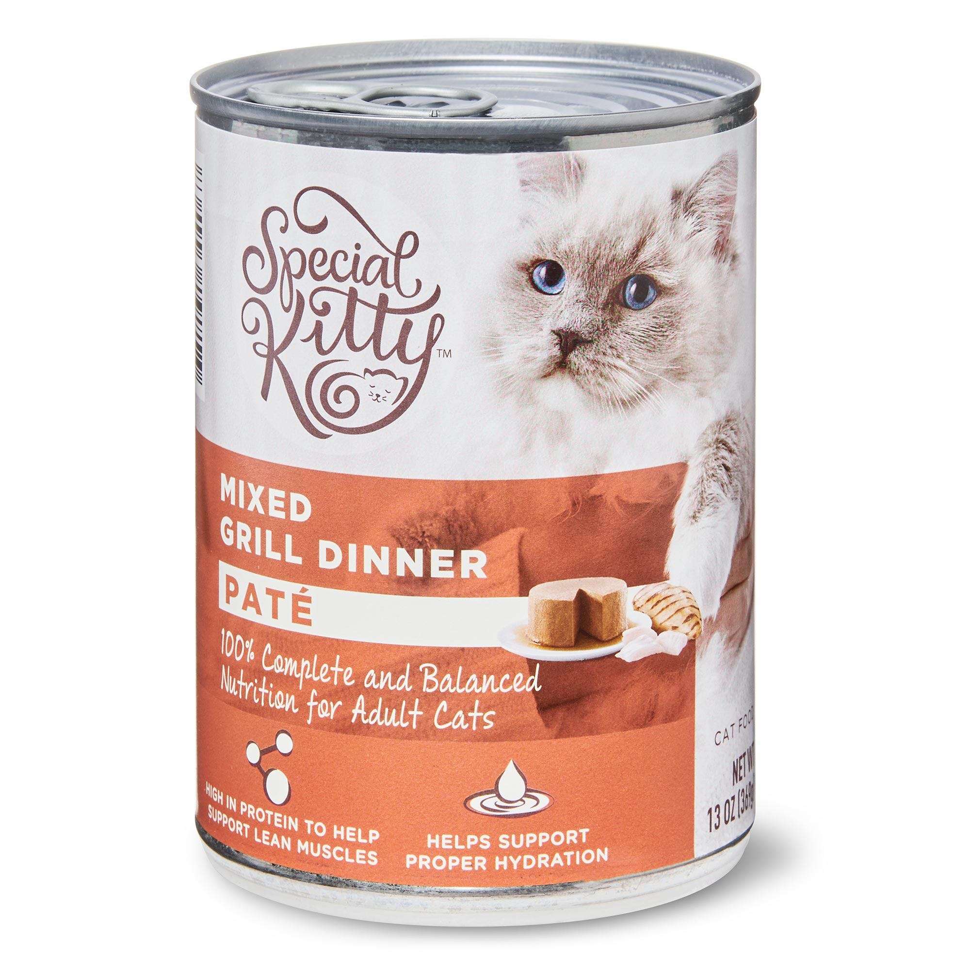 Special Kitty Mixed Grill Dinner Pate Wet Cat Food, 13 oz ...