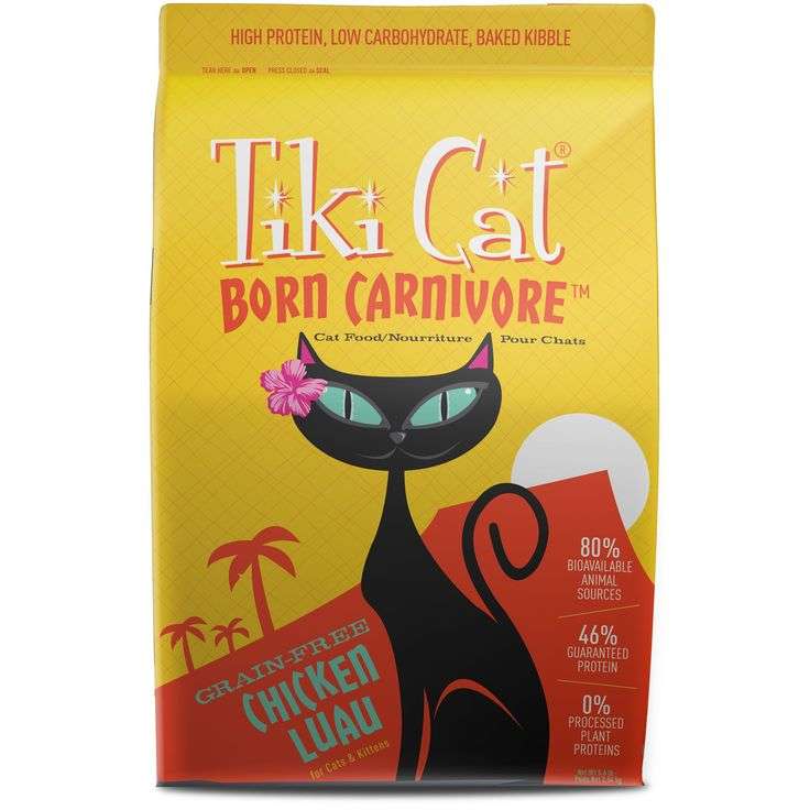 Tiki Cat Born Carnivore Chicken Luau Dry Cat Food, 5.6 lbs ...