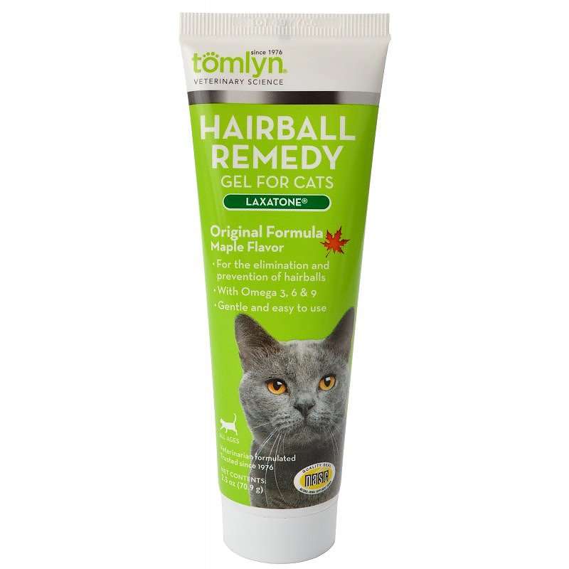 Tomlyn Laxatone Hairball Remedy Gel for Cats Maple Flavor