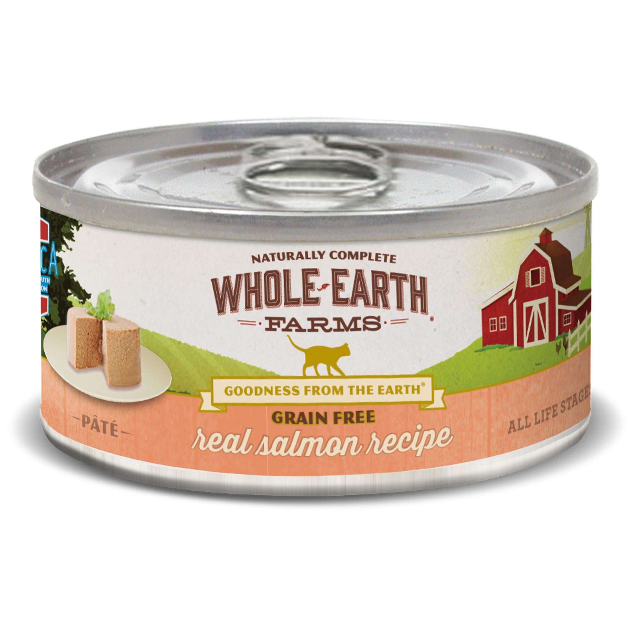 Whole Earth Farms Grain Free Real Salmon Canned Cat Food ...