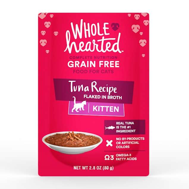 WholeHearted Grain Free Tuna Recipe Flaked in Broth Wet ...