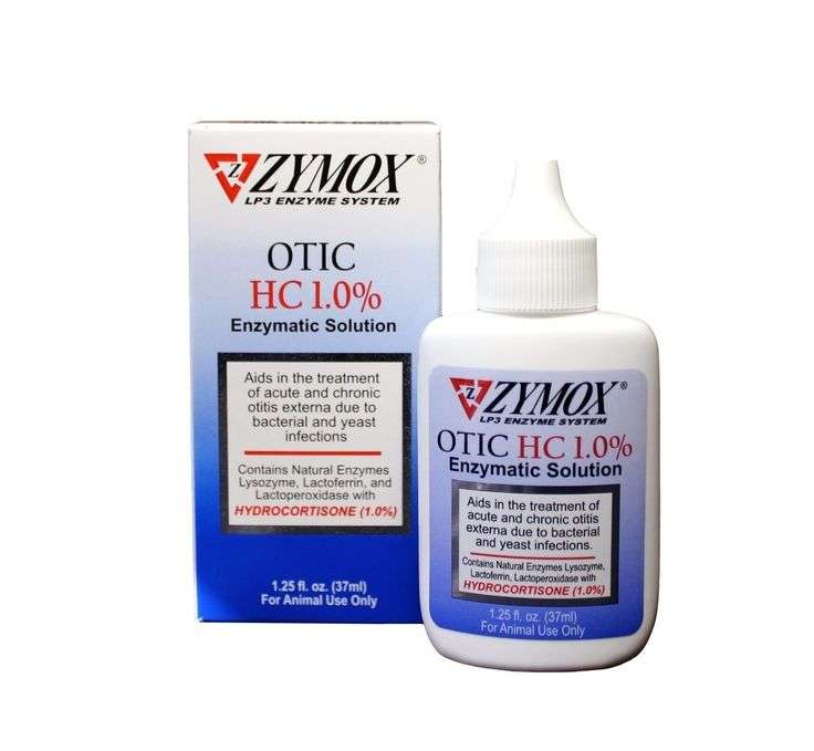 Zymox Otic with Hydrocortisone 1% Ear Drops for Dogs and ...